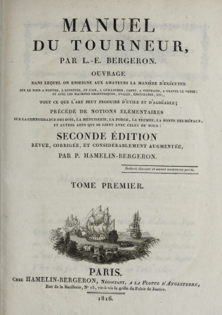 Manuel du tourneur — Louis-Éloi Bergeron.